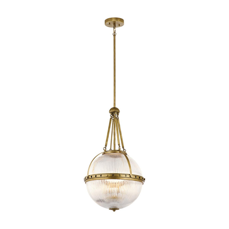 Lampa wisząca Aster - 3 źródła światła - Naturalny mosiądz KL-ASTER-P-NBR