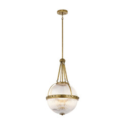 Lampa wisząca Aster - 3 źródła światła - Naturalny mosiądz KL-ASTER-P-NBR