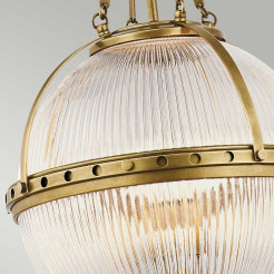Lampa wisząca Aster - 3 źródła światła - Naturalny mosiądz KL-ASTER-P-NBR