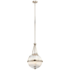 Lampa wisząca Aster - 3 źródła światła - Polerowany nikiel KL-ASTER-P-PN