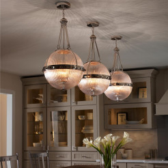 Lampa wisząca Aster - 3 źródła światła - Polerowany nikiel KL-ASTER-P-PN