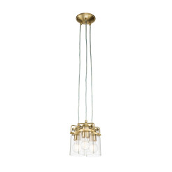 Lampa wisząca Brinley - 3 źródła światła - Szczotkowany mosiądz KL-BRINLEY3-BB