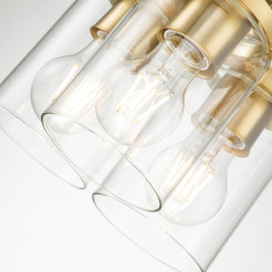 Lampa wisząca Brinley - 3 źródła światła - Szczotkowany mosiądz KL-BRINLEY3-BB