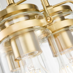 Lampa wisząca Brinley - 3 źródła światła - Szczotkowany mosiądz KL-BRINLEY3-BB
