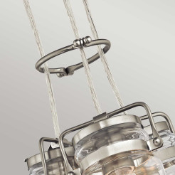 Lampa wisząca Brinley - 3 źródła światła - Szczotkowany nikiel KL-BRINLEY3-NI