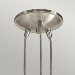Lampa wisząca Brinley - 3 źródła światła - Szczotkowany nikiel KL-BRINLEY3-NI