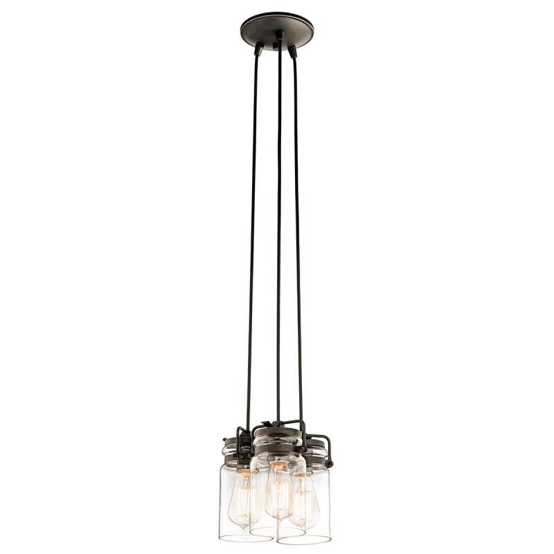 Lampa wisząca Brinley - 3 źródła światła - Postarzany brąz KL-BRINLEY3-OZ