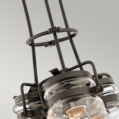 Lampa wisząca Brinley - 3 źródła światła - Postarzany brąz KL-BRINLEY3-OZ