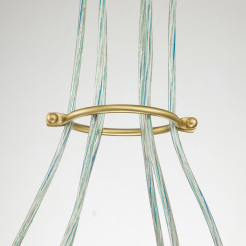 Lampa wisząca Brinley - 6 źródeł światła - Szczotkowany mosiądz KL-BRINLEY6-BB