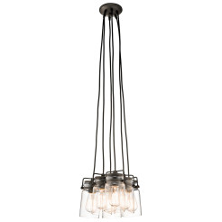 Lampa wisząca Brinley - 6 źródeł światła - Postarzany brąz KL-BRINLEY6-OZ