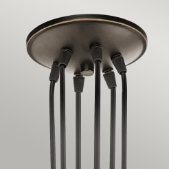 Lampa wisząca Brinley - 6 źródeł światła - Postarzany brąz KL-BRINLEY6-OZ