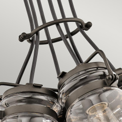 Lampa wisząca Brinley - 6 źródeł światła - Postarzany brąz KL-BRINLEY6-OZ