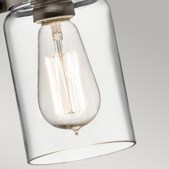 Mała lampa wisząca Brinley - 1 źródło światła - Postarzany brąz KL-BRINLEY-MP-OZ