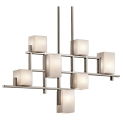Lampa wyspowa City Lights - 7 źródeł światła - Pewter KL-CITY-LIGHTS7B