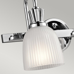 Kinkiet Cora - 2 źródła światła - Polerowany chrom KL-CORA2-BATH