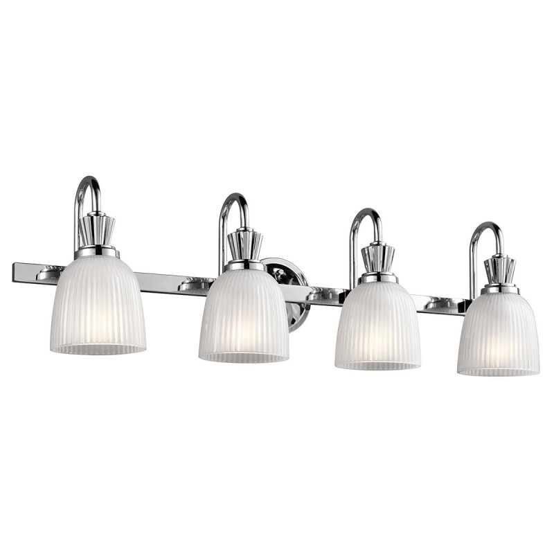 Kinkiet Cora - 4 źródła światła - Polerowany chrom KL-CORA4-BATH