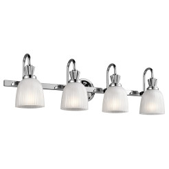 Kinkiet Cora - 4 źródła światła - Polerowany chrom KL-CORA4-BATH