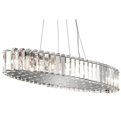 Lampa wyspowa Crystal Skye - 12 źródeł światła - Chrom KL-CRYSTAL-SKYE-I-L