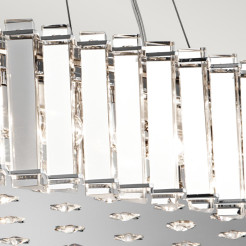 Lampa wyspowa Crystal Skye - 12 źródeł światła - Chrom KL-CRYSTAL-SKYE-I-L
