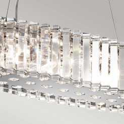 Lampa wyspowa Crystal Skye - 8 źródeł światła - Chrom KL-CRYSTAL-SKYE-ISLE