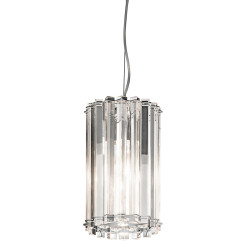 Mała lampa wisząca Crystal Skye - 2 źródła światła - Chrom KL-CRYSTAL-SKYE-MP