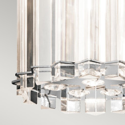 Mała lampa wisząca Crystal Skye - 2 źródła światła - Chrom KL-CRYSTAL-SKYE-MP