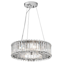 Lampa wisząca Crystal Skye - 6 źródeł światła - Chrom KL-CRYSTAL-SKYE-P-A