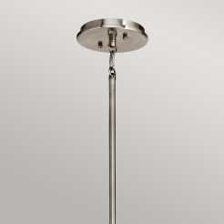 Lampa wisząca Emory - 4 źródła światła - Pewter KL-EMORY-P-M-CLP