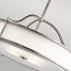 Lampa wisząca Emory - 4 źródła światła - Pewter KL-EMORY-P-M-CLP