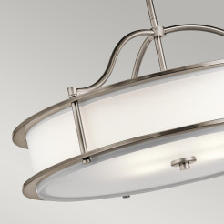 Lampa wisząca Emory - 4 źródła światła - Pewter KL-EMORY-P-M-CLP