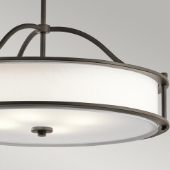 Lampa wisząca Emory - 4 źródła światła - Postarzany brąz KL-EMORY-P-M-OZ