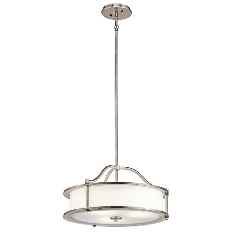 Lampa wisząca Emory - 3 źródła światła - Pewter KL-EMORY-P-S-CLP