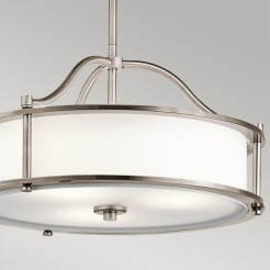 Lampa wisząca Emory - 3 źródła światła - Pewter KL-EMORY-P-S-CLP