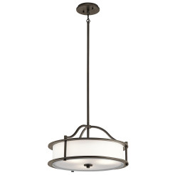 Lampa wisząca Emory - 3 źródła światła - Postarzany brąz KL-EMORY-P-S-OZ