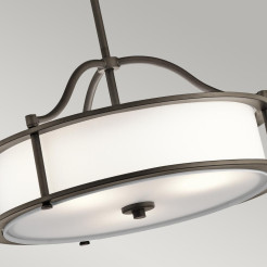 Lampa wisząca Emory - 3 źródła światła - Postarzany brąz KL-EMORY-P-S-OZ