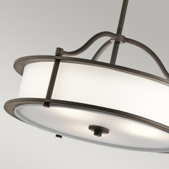 Lampa wisząca Emory - 3 źródła światła - Postarzany brąz KL-EMORY-P-S-OZ