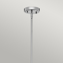 Średnia lampa wisząca Everly - 1 źródło światła - Chrom KL-EVERLY-P-M-CH
