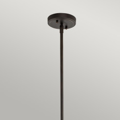 Średnia lampa wisząca Everly - 1 źródło światła - Postarzany brąz KL-EVERLY-P-M-OZ