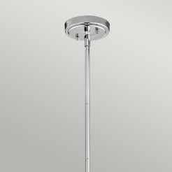 Mała lampa wisząca Everly - 1 źródło światła - Chrom KL-EVERLY-P-S-CH