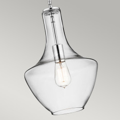 Mała lampa wisząca Everly - 1 źródło światła - Chrom KL-EVERLY-P-S-CH