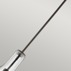 Mała lampa wisząca Everly - 1 źródło światła - Postarzany brąz KL-EVERLY-P-S-OZ