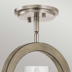 Lampa wisząca / Kinkiet / Półplafon Grand Bank - 1 źródło światła - Postarzana antyczna szarość KL-GRAND-BANK1