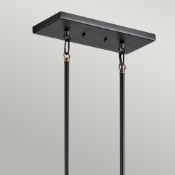 Lampa wyspowa Imahn - 5 źródeł światła - Czarny, naturalny mosiądz KL-IMAHN-ISLE