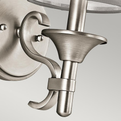 Kinkiet Lacey - 1 źródło światła - Antyczny pewter KL-LACEY1-AP