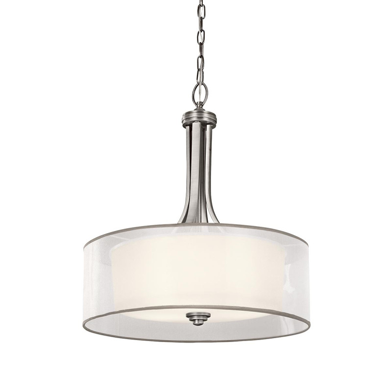 Duża lampa wisząca Lacey - 4 źródła światła - Antyczny pewter KL-LACEY-P-L-AP