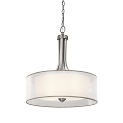 Duża lampa wisząca Lacey - 4 źródła światła - Antyczny pewter KL-LACEY-P-L-AP