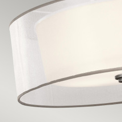 Duża lampa wisząca Lacey - 4 źródła światła - Antyczny pewter KL-LACEY-P-L-AP