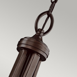 Duża lampa wisząca Lacey - 4 źródła światła - Brązowy KL-LACEY-P-L-MB