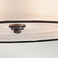 Duża lampa wisząca Lacey - 4 źródła światła - Brązowy KL-LACEY-P-L-MB