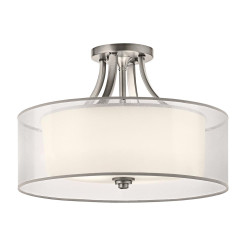 Półplafon Lacey - 4 źródła światła - Antyczny pewter KL-LACEY-SFM-AP
